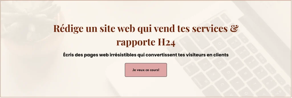 Rédige un site web qui vend tes services et rapporte H24 Rédige un site web qui vend tes services et rapporte H24