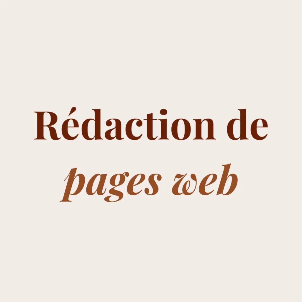 Rédaction de pages web Copywriting par Morgane
