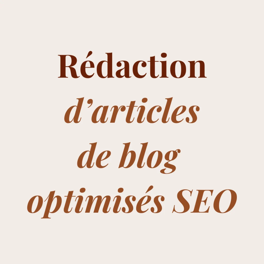Rédaction d'articles de blog optimisés Copywriting par Morgane