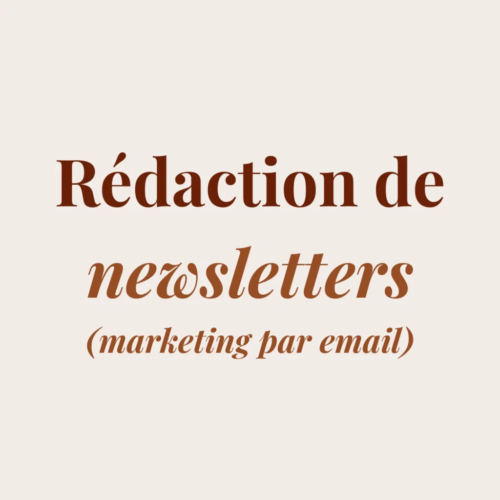 Rédaction de newsletters qui convertissent Copywriting par Morgane